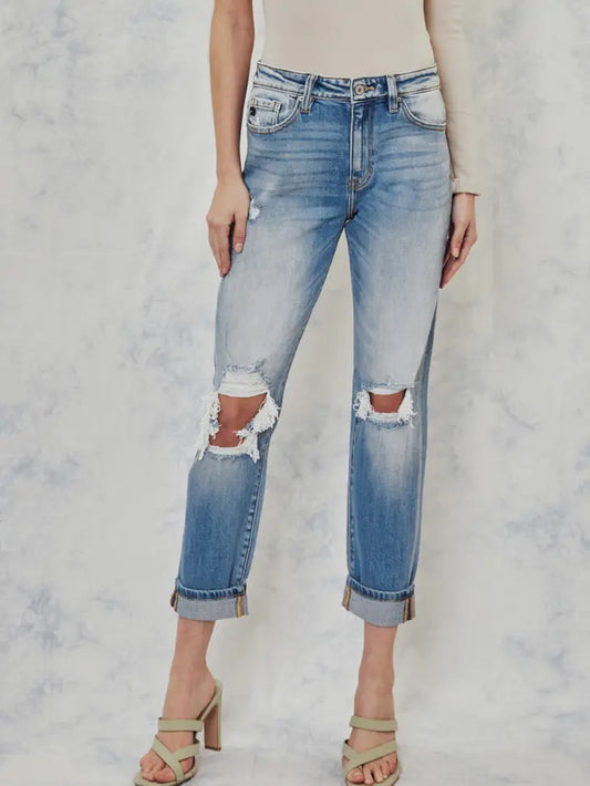 KanCan High Rise Mom fit Jeans