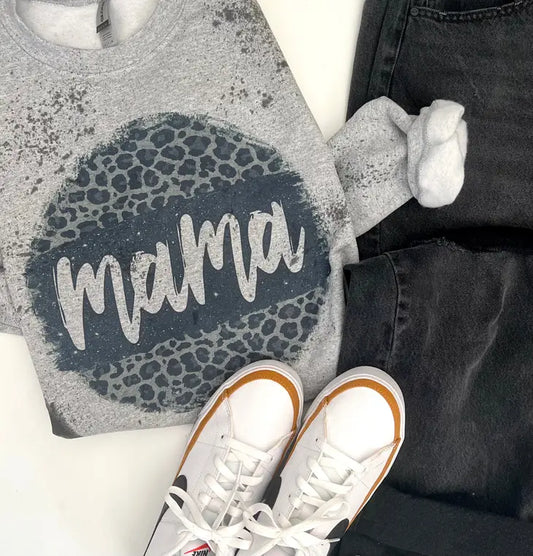 Cheetah Print "Mama" Sweatshirt